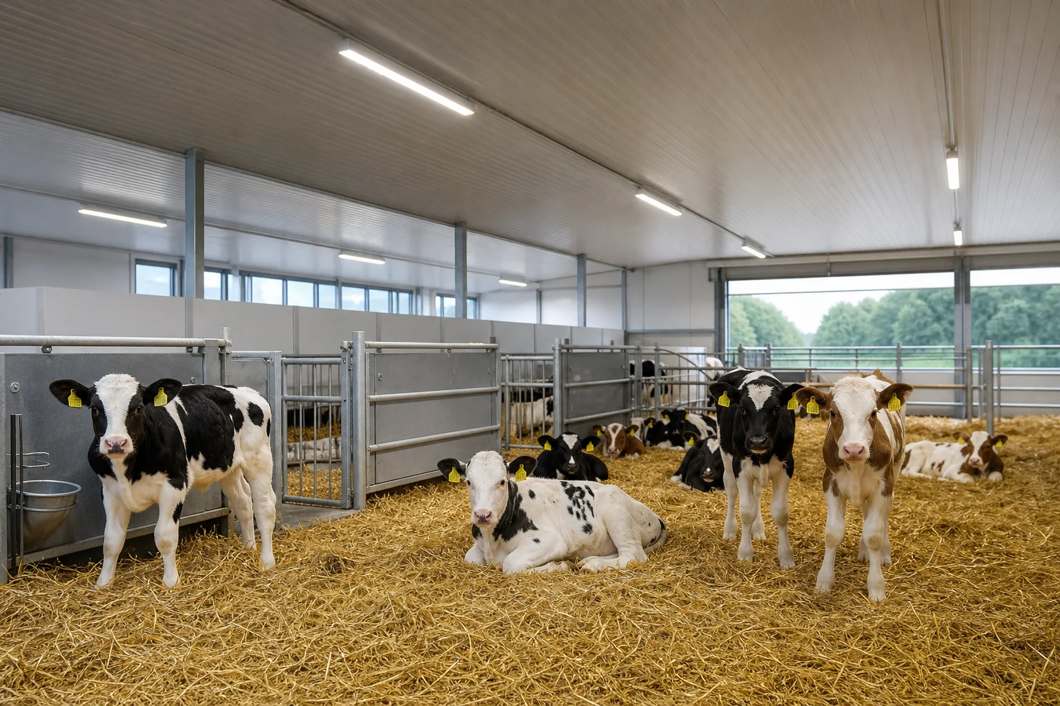 Optimale Beleuchtung für Kälber: Auswahl der richtigen Stalllampen